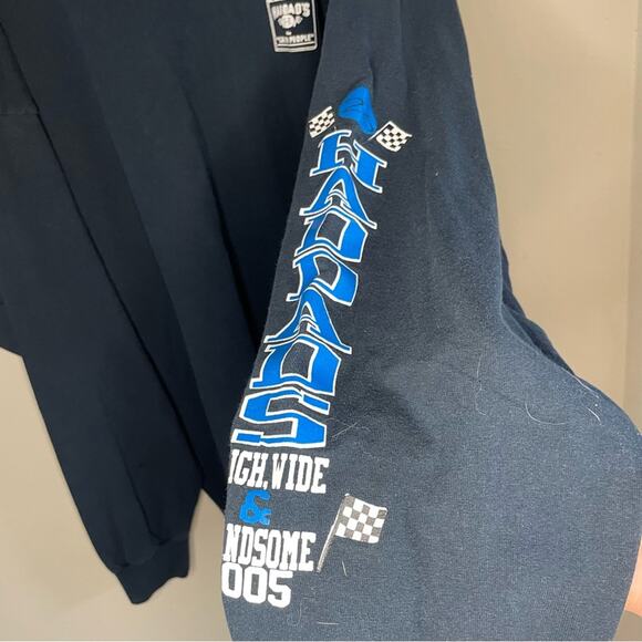 Vintage NASCAR 26 Wonder Car Racing Long Sleeve Tee High Wide Handsome Size XL - Picture 5 of 7